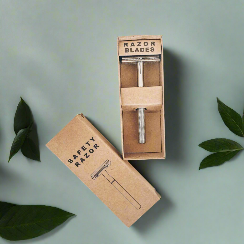 Stainless Steel Safety Razor - Silver