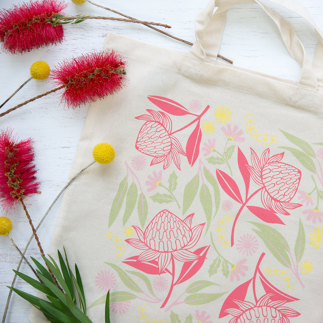 Tote Bag - Waratah Whirl