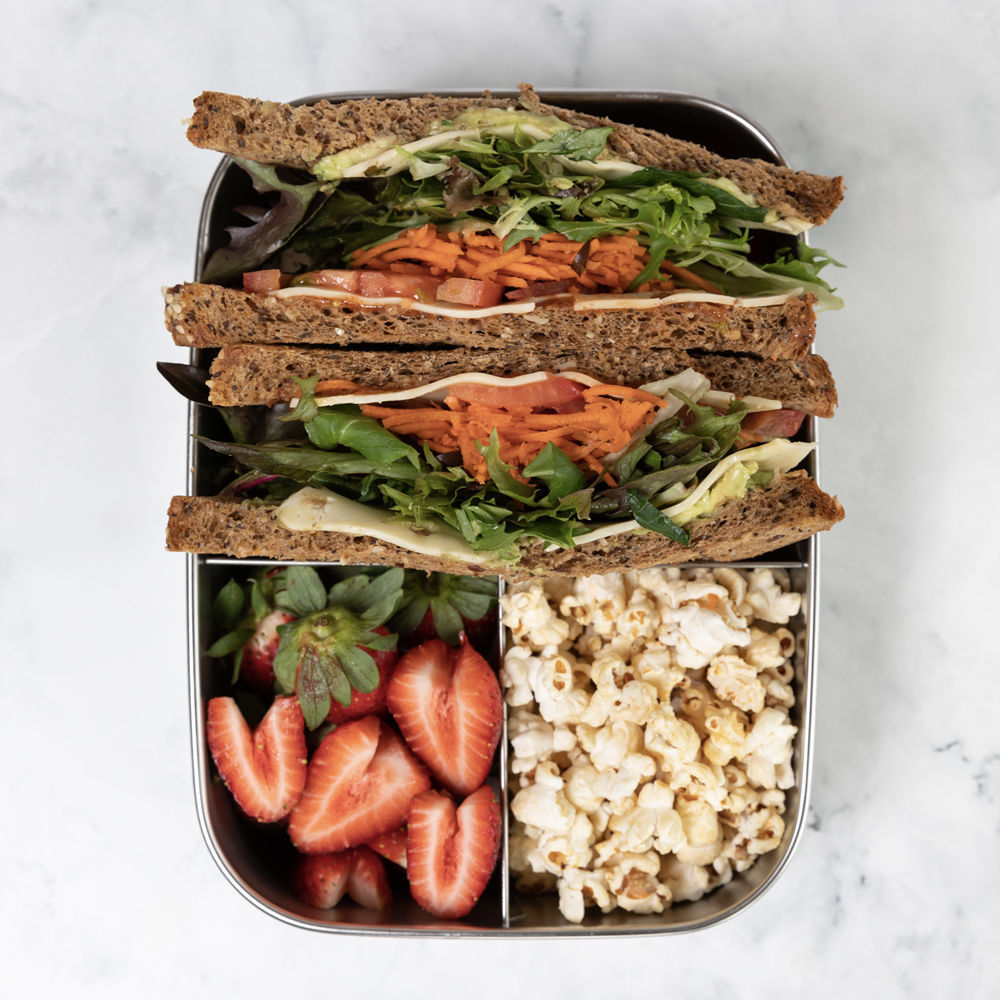 Stainless Steel Sustain-A-Bento Trio lunchbox