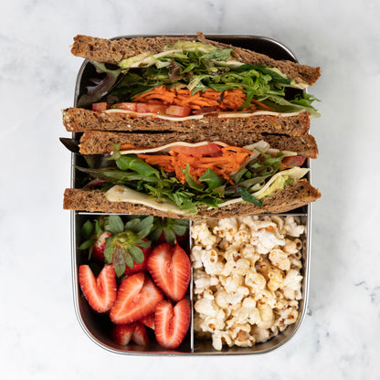 Stainless Steel Sustain-A-Bento Trio lunchbox