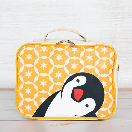 Organic Cotton Insulated Lunch Bag - Penguin