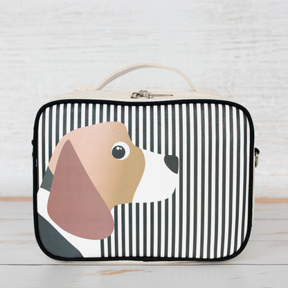 Organic Cotton Insulated Lunch Bag - Beagle