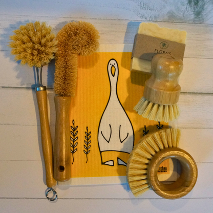 ECO BAMBOO DISH WASHING BUNDLE