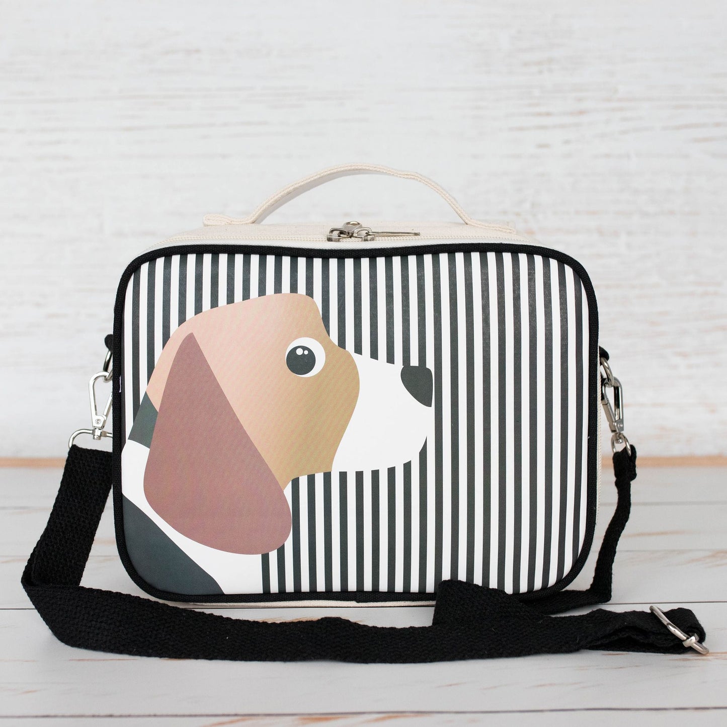 Organic Cotton Insulated Lunch Bag - Beagle