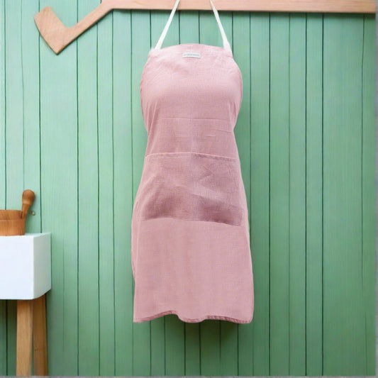 Apron - Linen - Rose Pink