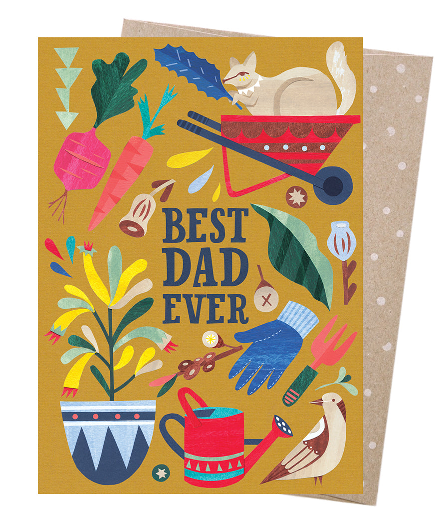 100% recycled Earth friendly Fathers Day Card