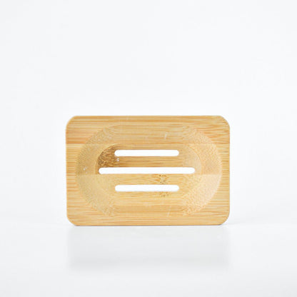 Bamboo shampoo bar drainer dish