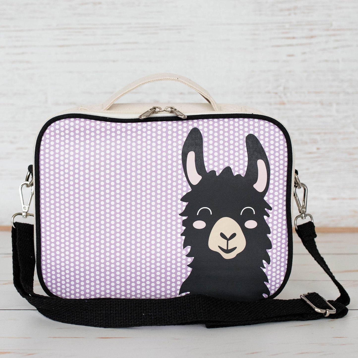 Organic Cotton Insulated Lunch Bag – Llama