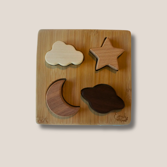 Wooden 4 piece Sky Puzzle