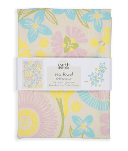 Organic Tote bag and Tea Towel gift set