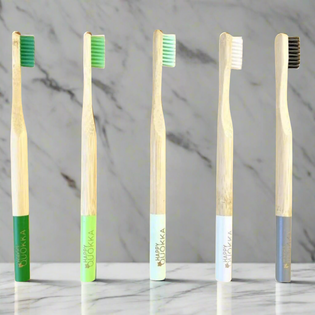 bamboo toothbrush in different colours