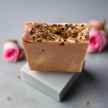 rose geranium and rosewood soap