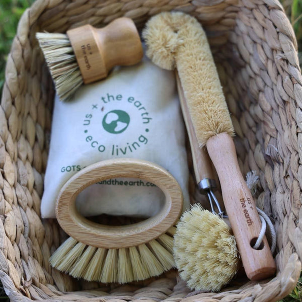 NATURAL CLEANING BRUSHES - boxed set of 4