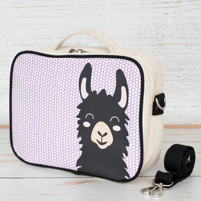 Organic Cotton Insulated Lunch Bag – Llama