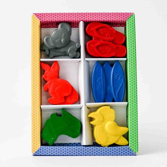 Kids sustainable crayons in multiple colours in a box