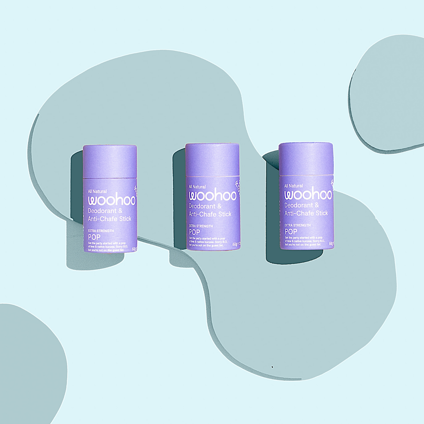 Woohoo Deodorant & Anti-Chafe Stick (Pop)