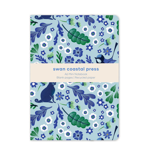Cat & Bird Mini Notebook