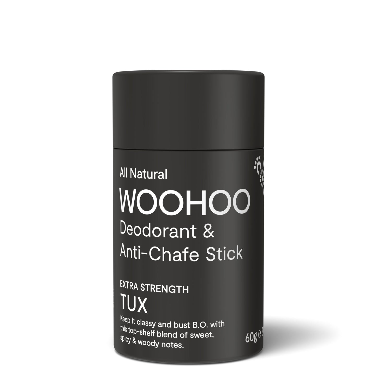 Woohoo Deodorant & Anti-Chafe Stick (Tux)