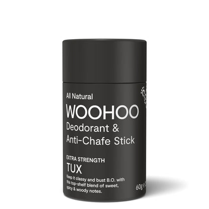Woohoo Deodorant & Anti-Chafe Stick (Tux)